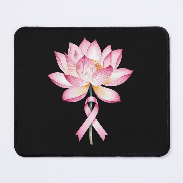 Item preview, Elegant Pink Lotus - Breast Cancer Awareness & Serenity designed and sold by DarylWelsh2024.