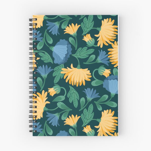 Item preview, Golden Grove — Multicolor Floral Seamless Pattern on Dark Green designed and sold by NicolaZhukov.