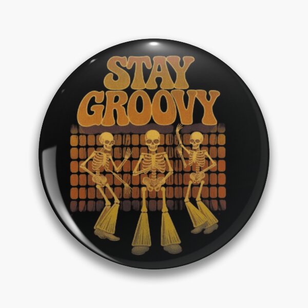 Item preview, Stay Groovy – Retro Skeleton Dance Party designed and sold by vvcreativedesigns.