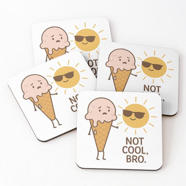 Item preview, Ice Cream Not Cool Bro designed and sold by NiNino.
