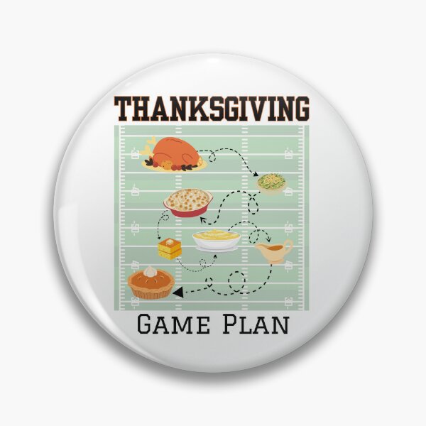 Item preview, Thanksgiving Game Plan Football Dinner — Turkey Day Football Thanksgiving designed and sold by SunandShade.