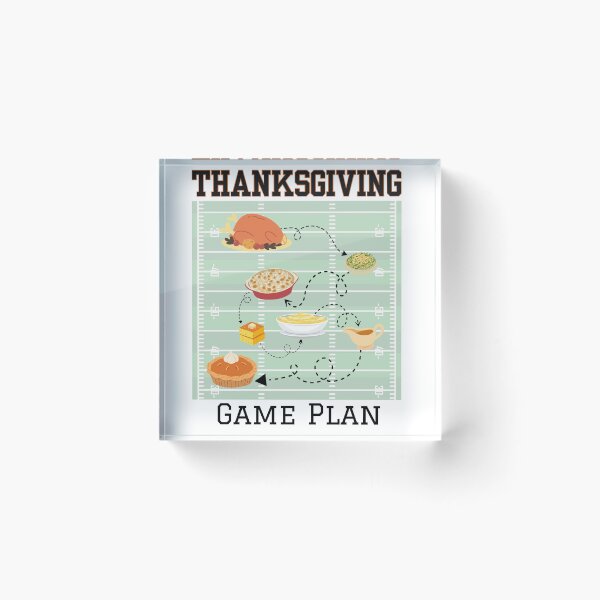 Item preview, Thanksgiving Game Plan Football Dinner — Turkey Day Football Thanksgiving designed and sold by SunandShade.