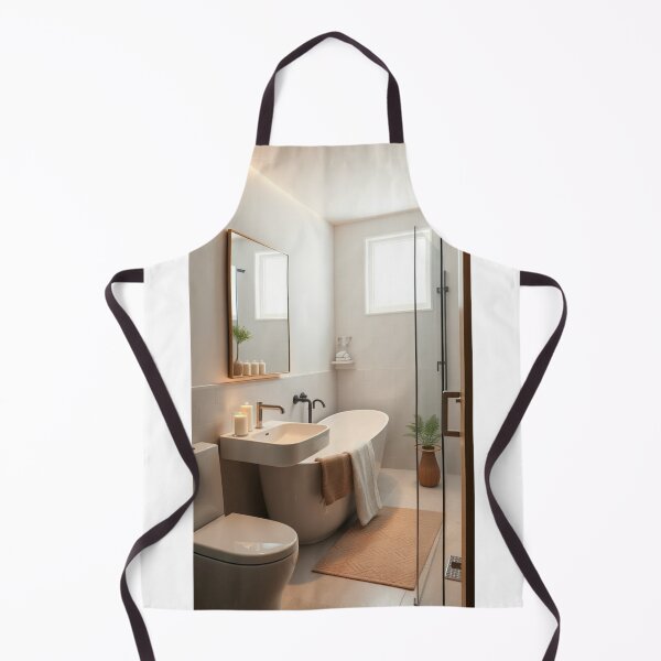 Item preview, Cozy Minimalist Bathroom Retreat | Candlelight, Soaking Tub, and Warm Neutrals designed and sold by Jade Ado.