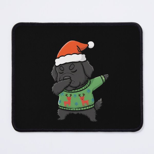 Item preview, Funny Newfoundland Dabbing Merry Christmas Animal Lover Xmas Mom Dad Kids designed and sold by FurryHavenPH.
