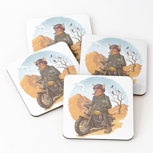 Item preview, Cool Rider Dog on Motorcycle designed and sold by Inky-Vibe.