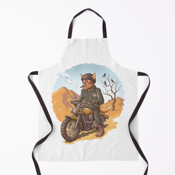 Item preview, Cool Rider Dog on Motorcycle designed and sold by Inky-Vibe.
