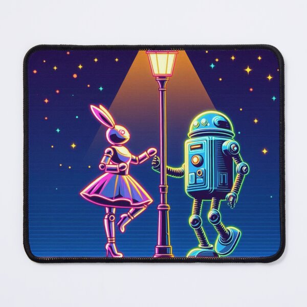 Item preview, Cute bunny and robot designed and sold by Dogandesighn.