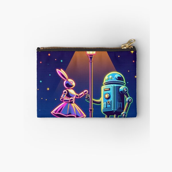 Item preview, Cute bunny and robot  designed and sold by Dogandesighn.