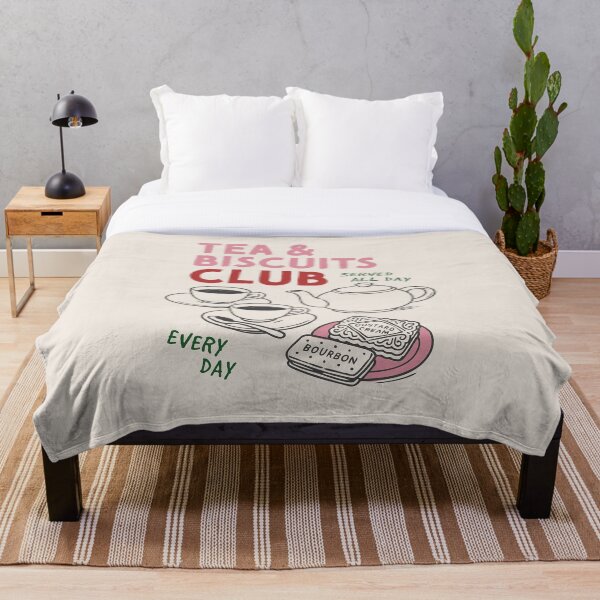Aperçu de l'œuvre Club Thé et Biscuits – Illustration de thé de l'après-midi dessinée à la main créée et vendue par HotFluff.