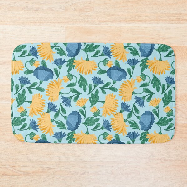 Item preview, Azure Harmony — Multicolor Floral Seamless Pattern on Light Blue designed and sold by NicolaZhukov.
