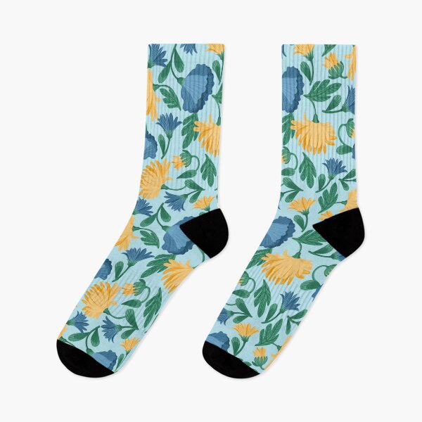 Item preview, Azure Harmony — Multicolor Floral Seamless Pattern on Light Blue designed and sold by NicolaZhukov.