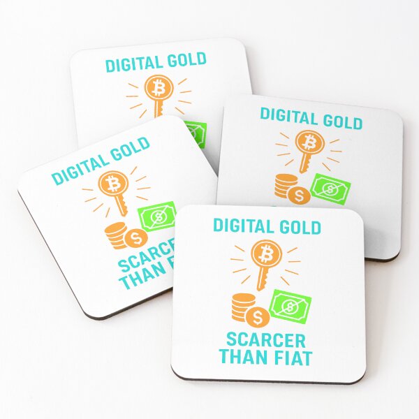 Item preview, "Digital Gold – Scarcer Than Fiat" | Bitcoin Value Design designed and sold by BitCrop.