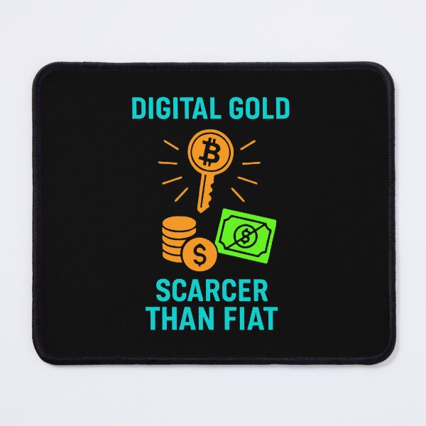 Item preview, "Digital Gold – Scarcer Than Fiat" | Bitcoin Value Design designed and sold by BitCrop.