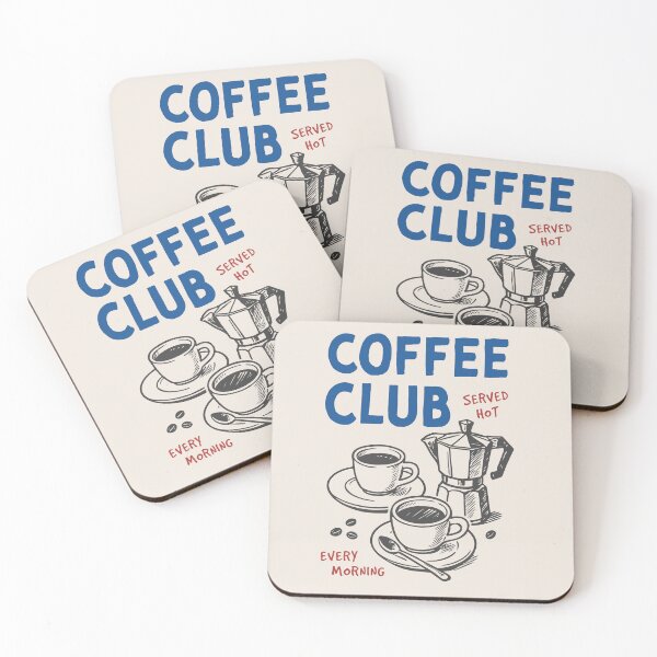 Item preview, Coffee Club – Vintage Hand-Drawn Espresso Morning Art designed and sold by HotFluff.