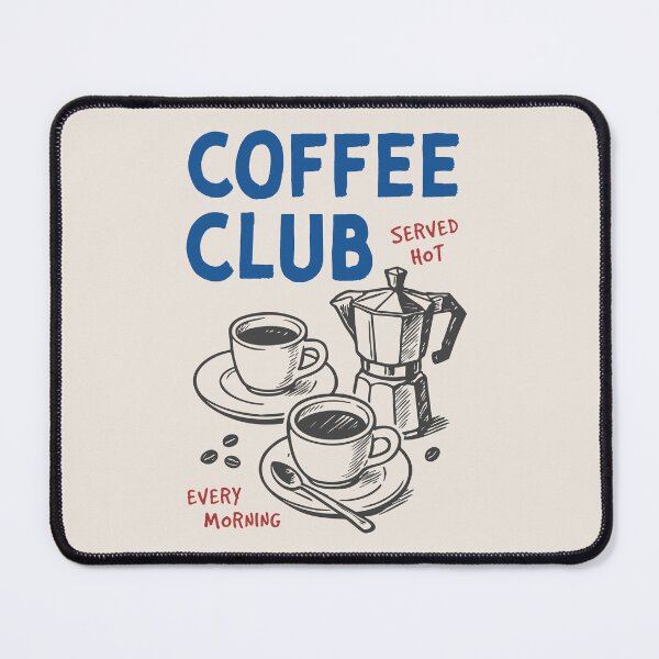 Item preview, Coffee Club – Arte matutino vintage de espresso dibujado a mano designed and sold by HotFluff.
