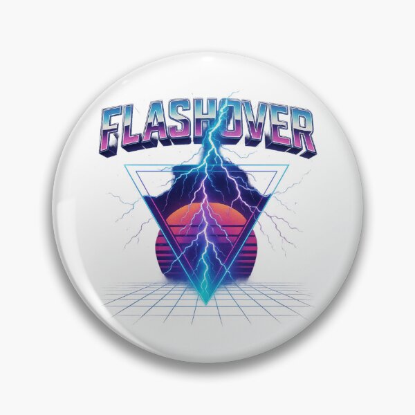 Item preview, FLASHOVER - SYNTHWAVE designed and sold by BroShirtStore.