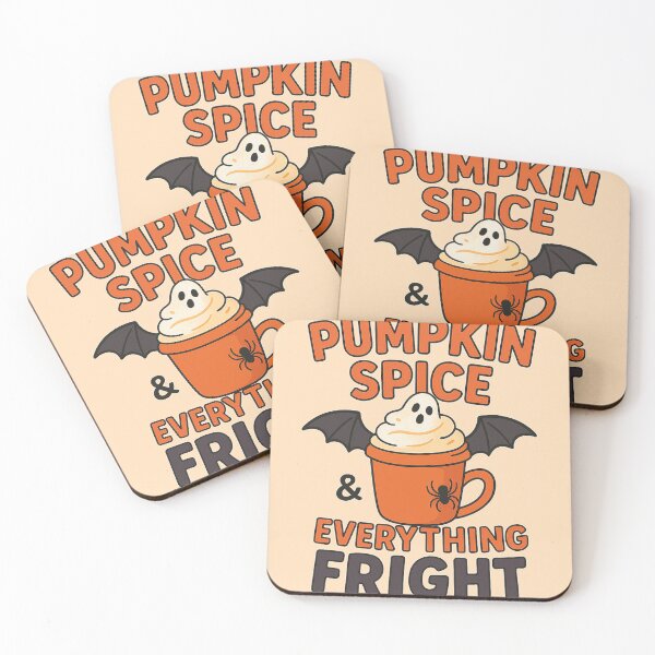 Item preview, Pumpkin Spice and Everything Fright – Funny Halloween Coffee Design designed and sold by Tim-Vstudio.