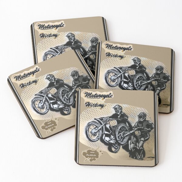 Item preview, Portrait of two motocross riders designed and sold by marysfarbklecks.