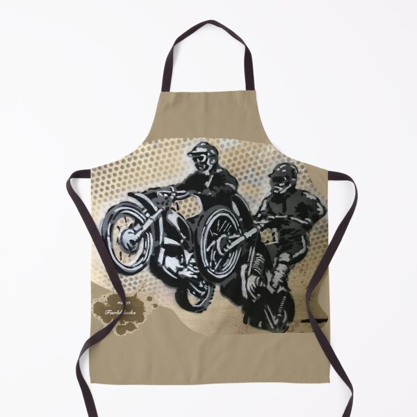 Item preview, Portrait of two motocross riders designed and sold by marysfarbklecks.