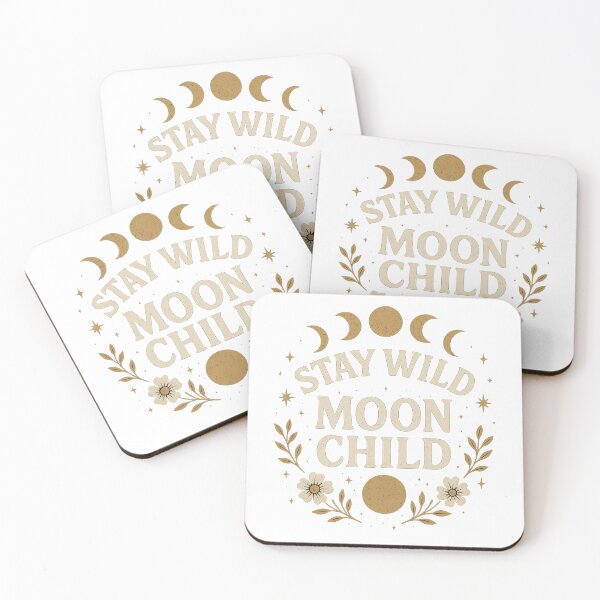 Item preview, Stay Wild Moon Child – Boho Mystic Moon Phases Design designed and sold by Achily.