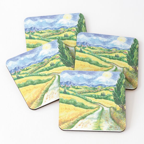 Item preview, Sunny Fields - Watercolor designed and sold by WikaKowalczyk.