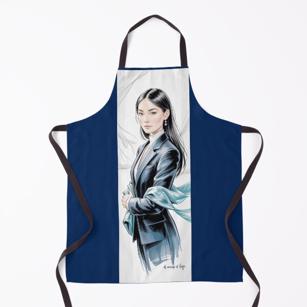 Item preview, Empowered Woman In Blue Business Attire Illustration By Merch, Limited Edition designed and sold by KILEYMARGSHOP.