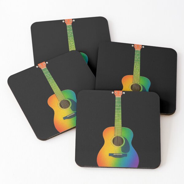 Item preview, Rainbow Guitar – Colorful Music Vibes designed and sold by Sn1ver.