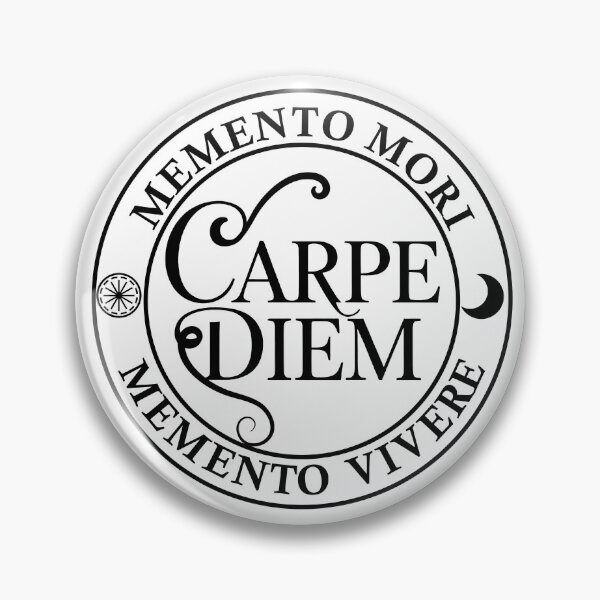 Item preview, Carpe Diem Seize The Day Memento mori famous Latin phrase Memento vivere designed and sold by Alexaltay.