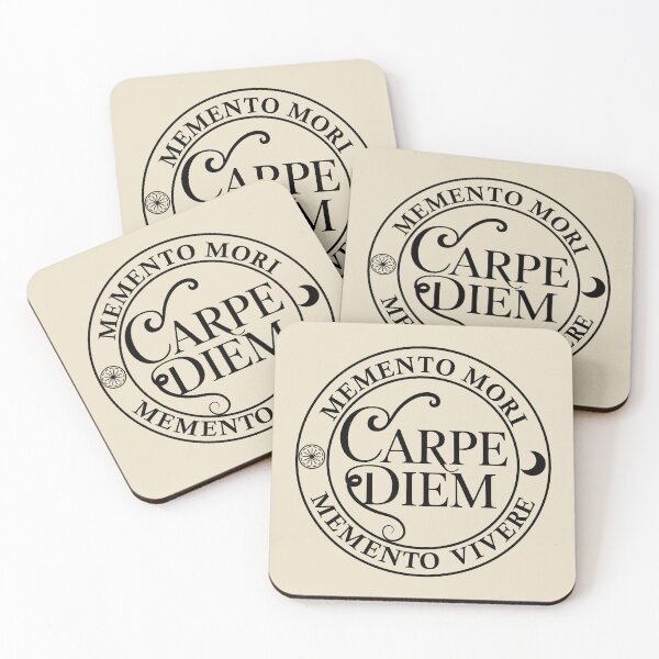 Item preview, Carpe Diem Seize The Day Memento mori famous Latin phrase Memento vivere designed and sold by Alexaltay.