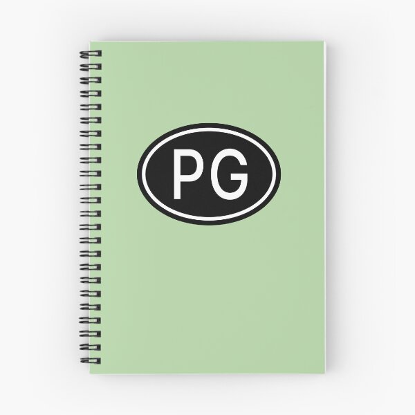Item preview, PG Initials Monogram Oval White Letters designed and sold by Jeallan Designs.