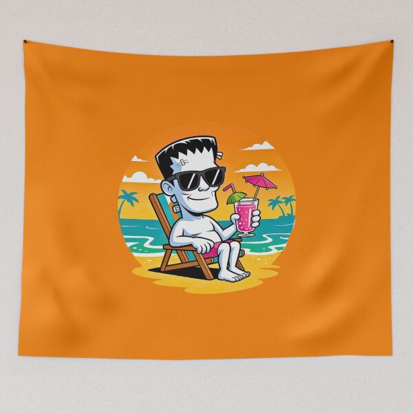 Item preview, Frankenstein on Tropical Beach designed and sold by VibrArtco.