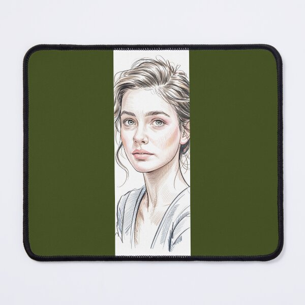 Item preview, Expressive Face Art Sketch Drawing Woman Portrait By Merch, Limited Edition designed and sold by KILEYMARGSHOP.