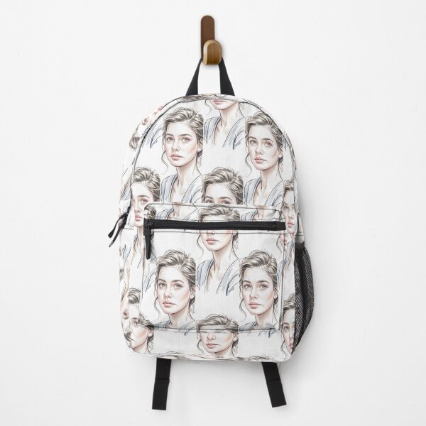 Item preview, Expressive Face Art Sketch Drawing Woman Portrait By Merch, Limited Edition designed and sold by KILEYMARGSHOP.