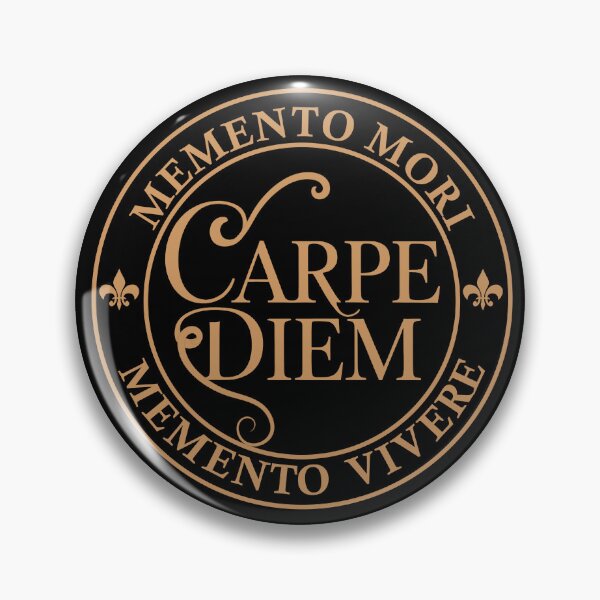 Item preview, Carpe Diem Seize The Day Memento mori famous Latin phrase Memento vivere designed and sold by Alexaltay.