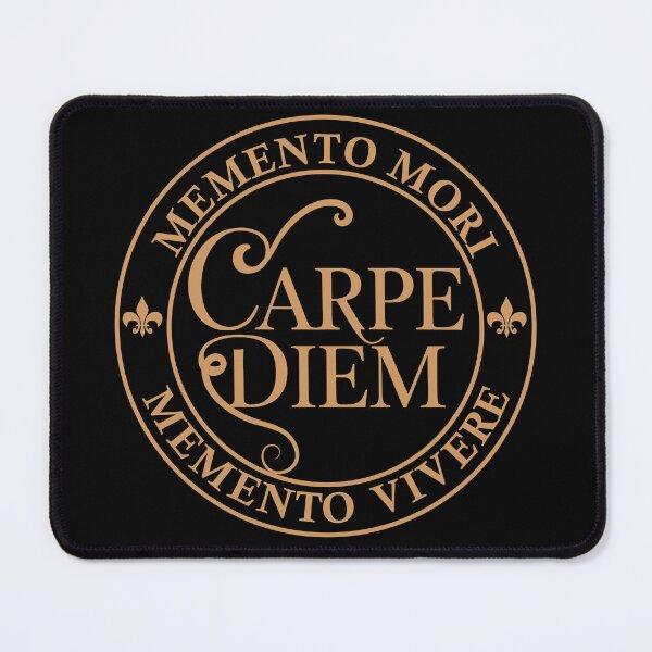 Item preview, Carpe Diem Seize The Day Memento mori famous Latin phrase Memento vivere designed and sold by Alexaltay.