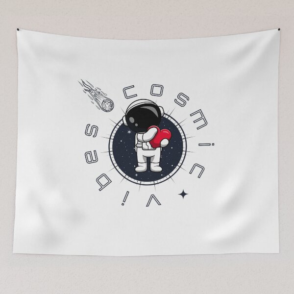 Item preview, Astronaut Love in Space – Cosmic Vibes Art designed and sold by GlauciaSouEu.