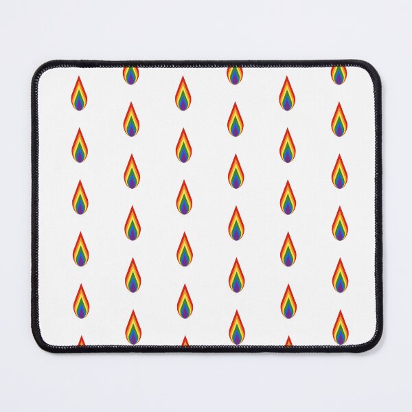 Item preview, Minimalist Rainbow Pride Flame Symbol designed and sold by RyanGDesign.