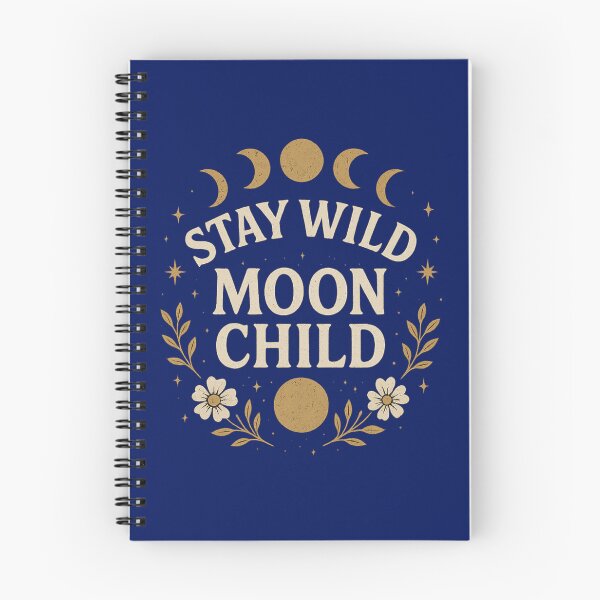 Item preview,  Stay Wild Moon Child – Boho Mystic Moon Phases Design 2 designed and sold by Achily.