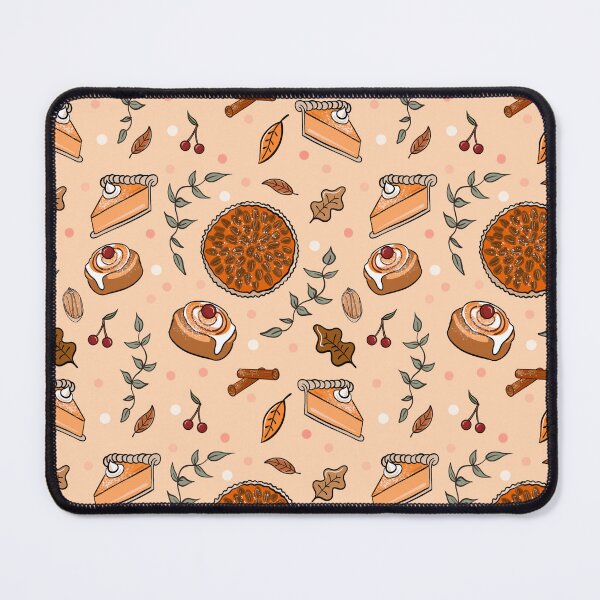 Item preview, Hand Drawn Pattern Fall Autumn Cakes and Puddings designed and sold by emmacrayon.