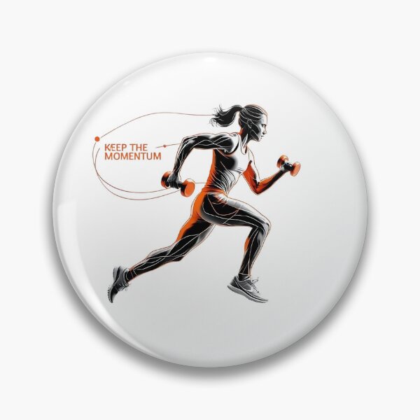 Item preview, Keep the Momentum – Strong Woman Fitness Poster for Girls Who Lift designed and sold by MillionaireGenZ ⭐⭐⭐⭐⭐ (5.0).