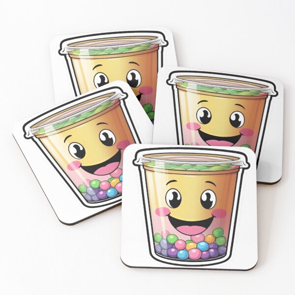 Item preview, Kawaii Bubble Tea Emotions Sticker designed and sold by Happy Vibes Art.