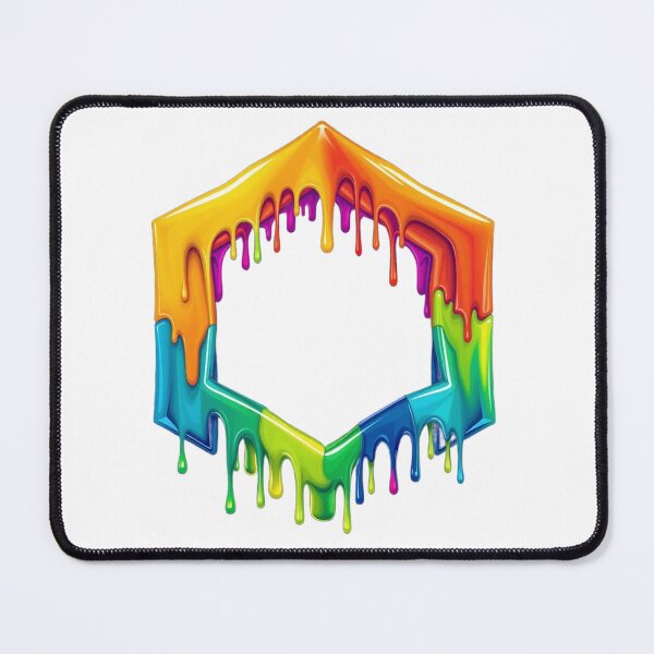 Item preview, Melting Rainbow Impossible Hexagon Optical Illusion designed and sold by PEAROVA.