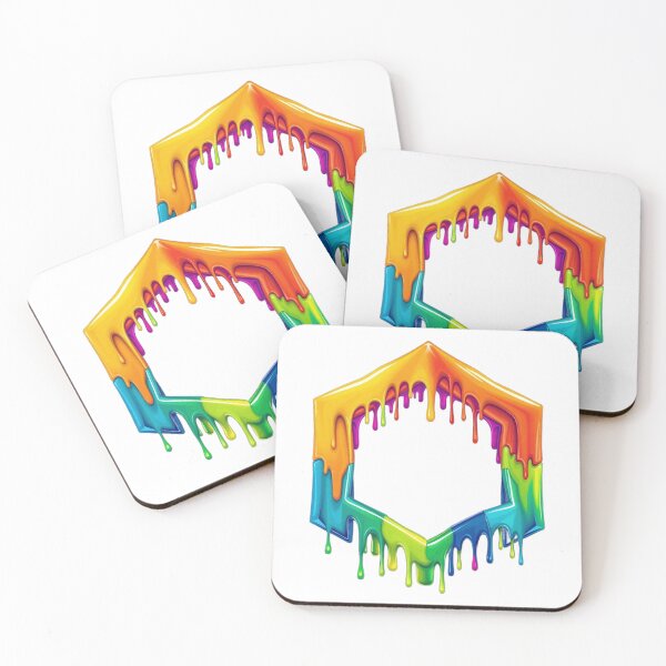 Item preview, Melting Rainbow Impossible Hexagon Optical Illusion designed and sold by PEAROVA.