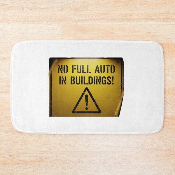Item preview, No Full Auto in Buildings - Airsoft Sign designed and sold by SupraShore.