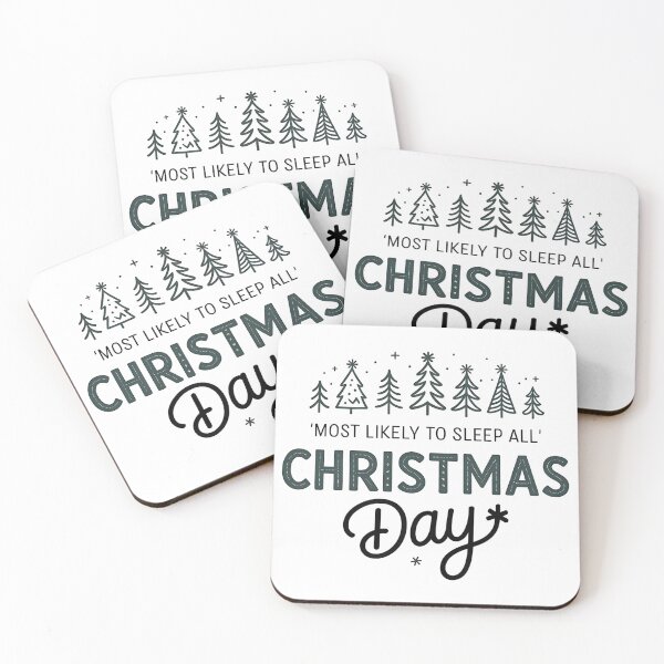 Item preview, Cozy Holiday Nap Lover - Most Likely To Sleep All Christmas Day designed and sold by Jaanussar.