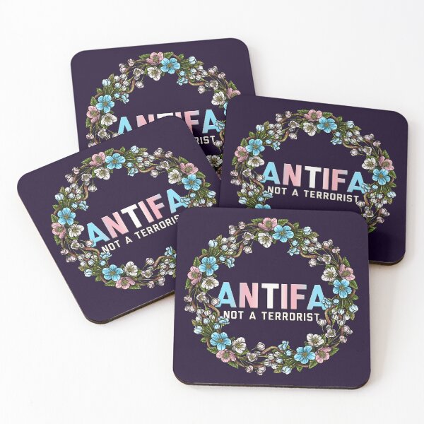 Item preview, AntiFa Wreath Trans Not A Terrorist designed and sold by Art by Veya.