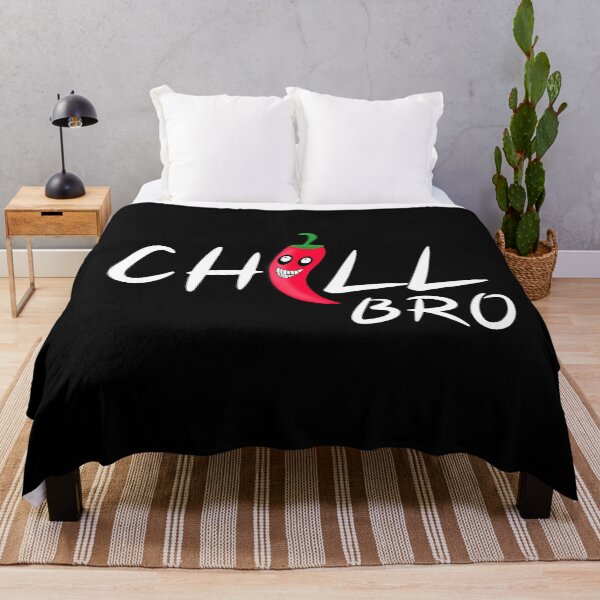 Item preview, Chill Bro with Funny Chili – Food Pun Cartoon Design designed and sold by HarmanArt.