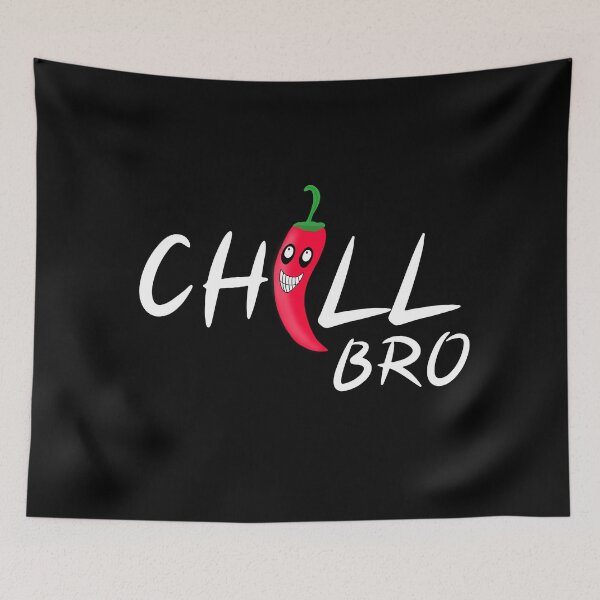 Item preview, Chill Bro with Funny Chili – Food Pun Cartoon Design designed and sold by HarmanArt.