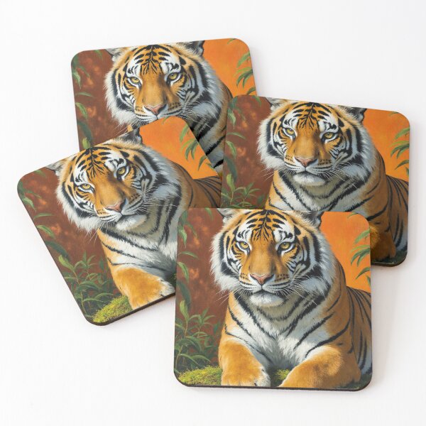 Item preview, Regal Tiger in Lush Jungle Portrait designed and sold by PatiMood.