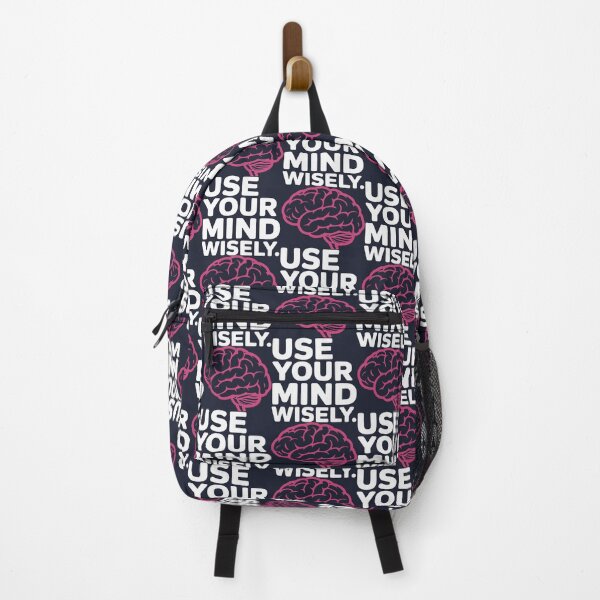 Item preview, Stylized Fuchsia Brain with Mindfulness Message designed and sold by SplashTastic.